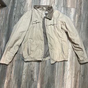 Columbia Rain Jacket size Large Tan